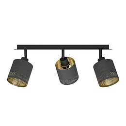 Eglo Esteperra Triple Black E27 Spotlight