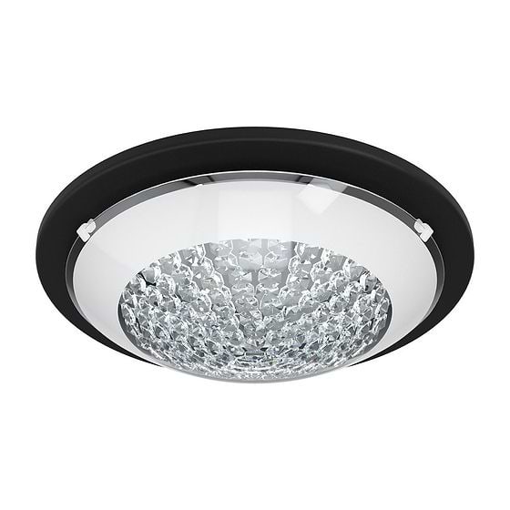 Eglo Lucent  Black & Crystal LED Ceiling and Wall Light