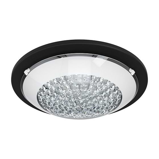 Eglo Lucent Black & Crystal LED Ceiling and Wall Light