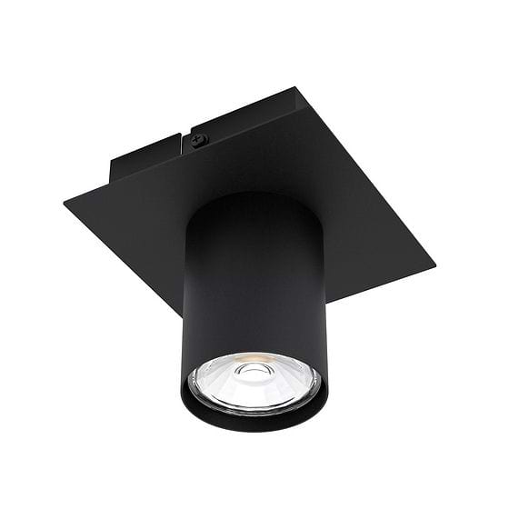 Eglo VALCASOTTO Black Cylindrical GU10 LED Spotlight 4.5W