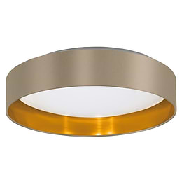 Eglo MASERLO 2 Cappuccino & Gold LED Ceiling Light