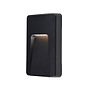 Saxby Severus Matt Black CCT vertical indirect IP65 2.8W Exterior Wall Light