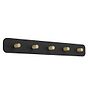 Eglo CIVITATE Black & Wood LED Coat Rack Wall Light 18W