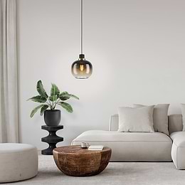Eglo Oilella Single Black Brown Brass E27 Pendant Light
