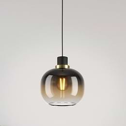Eglo Oilella Single Black Brown Brass E27 Pendant Light
