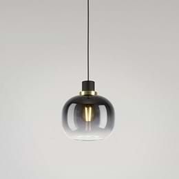 Eglo Oilella Single Black Grey Brass E27 Pendant Light