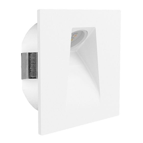 Eglo MECINOS Matte White Recessed LED Stair Light 2W 3000K