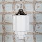 Soho Lighting Glasshouse Nickel Opal Art Deco Schoolhouse Hallway Pendant Light