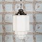 Soho Lighting Glasshouse Nickel Opal Art Deco Schoolhouse Hallway Pendant Light