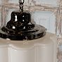 Soho Lighting Glasshouse Nickel Opal Art Deco Schoolhouse Hallway Pendant Light