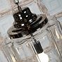 Soho Lighting Glasshouse Nickel Clear Schoolhouse Hallway Pendant Light