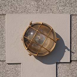 Brass IP Rated Wall Light
