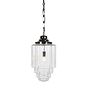 Soho Lighting Glasshouse Nickel Clear Schoolhouse Hallway Pendant Light