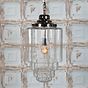 Soho Lighting Glasshouse Nickel Clear Schoolhouse Hallway Pendant Light