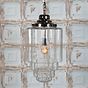 Soho Lighting Glasshouse Nickel Clear Schoolhouse Hallway Pendant Light