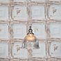 Soho Lighting D'Arblay Nickel Scalloped Prismatic Glass Dome French Style Stairwell Pendant Light
