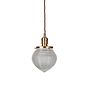  The Hollen Acorn Brass prismatic glass pendant - The Schoolhouse Collection