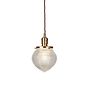 Soho Lighting Hollen Acorn Lacquered Antique Brass Prismatic Glass Arts and Crafts Style Pendant Light