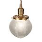 Soho Lighting Hollen Acorn Lacquered Antique Brass Prismatic Glass Arts and Crafts Style Pendant Light