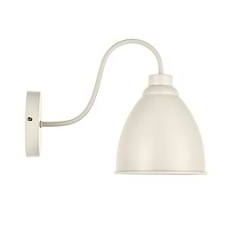 Satin Clay White Cream Vintage Wall Light - Oxford - Soho Lighting