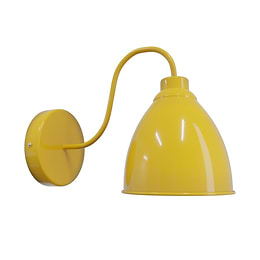 Mustard Yellow Wall Light