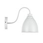 Satin Pure White Cone Wall Sconce - Oxford Vintage Wall Light - Soho Lighting