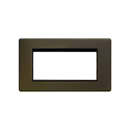 Soho Lighting Bronze 4 x25mm EM-Euro Module Faceplate