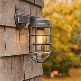 Black Brushed White Nautical Sconce Bulkhead Wall Light