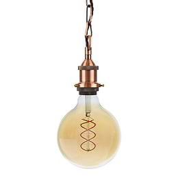 Soho Lighting Antique Copper Decorative Bulb Holder with Chain
