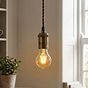 Soho Lighting Antique Brass Bulb Holder Exposed Bulb Pendant Light