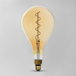 Vintage Style
Edison Clear LED PS160 Bulb
Spiral Filament