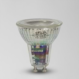 4000K 7W Clear Dimmable GU10 LED Bulb
