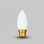 Soho Lighting 4W 2800K Warm White B22 Matt White Candle Dimmable LED Bulb