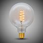 Soho Lighting 7W Globe G125 Dim to warm  E27 Clear LED Bulb
