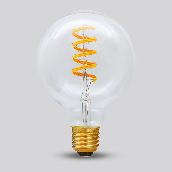 Dim to Warm E27 7W Clear G95 Dim To Warm LED Bulb
