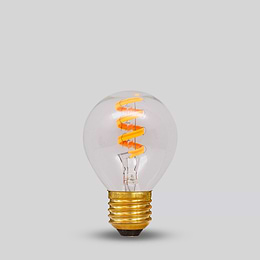 Dim to Warm E27 3W Clear Golf Ball Dim To Warm LED Bulb
