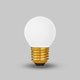2800K E27 4W White Golfball Dimmable LED Bulb
