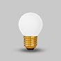 Soho Lighting 4W 2800K Warm White E27 Matt White G45 Golfball Dimmable LED Bulb