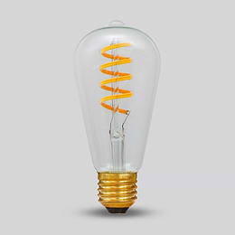 Dim to Warm E27 7W Clear ST64 Dim To Warm LED Bulb
