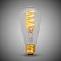 Soho Lighting 7W Edison ST64  Dim to warm  E27 Clear LED Bulb