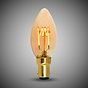 Soho Lighting B15 Vintage Sunset Candle Dimmable LED Bulb C35, 3W, 1800K, High CRI