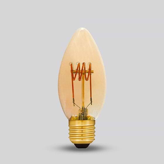 Soho Lighting E27 Vintage Sunset Candle Dimmable LED Bulb C35, 3W, 1800K, High CRI