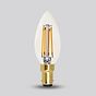 Soho Lighting B15 Classic Clear Candle Dimmable LED Bulb C35, 4W, 2700K, High CRI