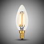 Soho Lighting E14 Classic Clear Candle Dimmable LED Bulb C35, 4W, 2700K, High CRI
