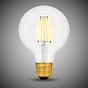 Soho Lighting E27 Classic Clear Globe Dimmable LED Bulb G125, 7W, 2700K, High CRI