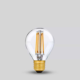 Soho Lighting E27 Clear Golfball G45 LED Light Bulb 4.2W 2700K CRI>93 Straight Filament Dimmable