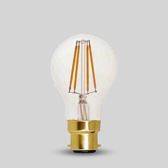 Soho Lighting B22 Classic Clear GLS Dimmable LED Bulb A60, 7W, 2700K, High CRI