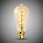 Soho Lighting B22 Vintage Sunset Teardrop Dimmable LED Bulb ST64, 4W, 1800K, High CRI