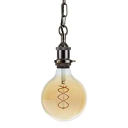 Black Nickel Exposed Bulb Pendant Bulb Holder