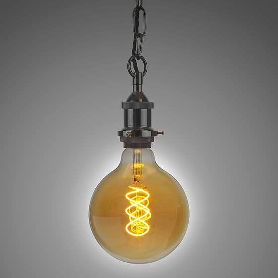 Soho Lighting Black Nickel Decorative Bulb Holder with Chain